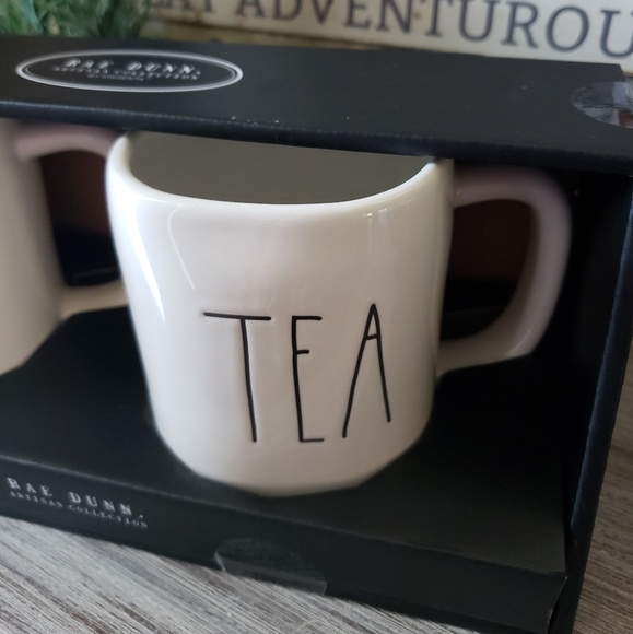 NEW Rae Dunn 2 Mug COFFEE and TEA Set in Box - Picture 4 of 4